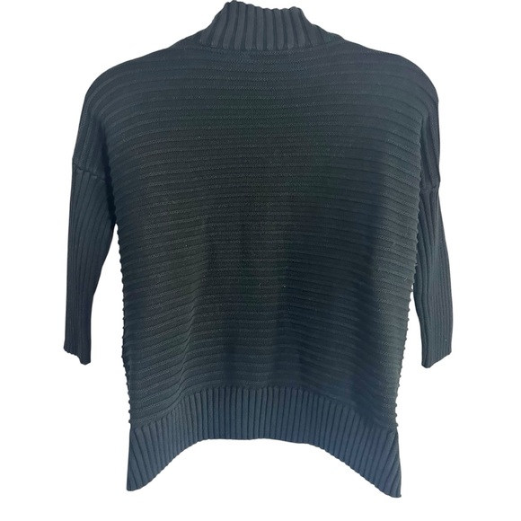 French Connection Mozart Ribbed High Neck Sweater in Black Size M - NWOT - Picture 4 of 6